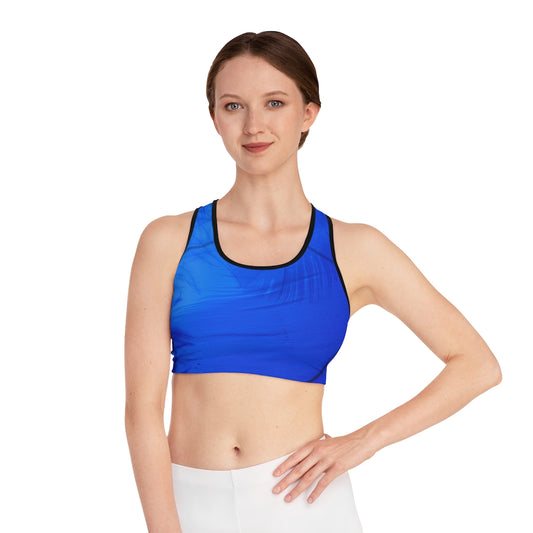 Blue Feather | Sports Bra