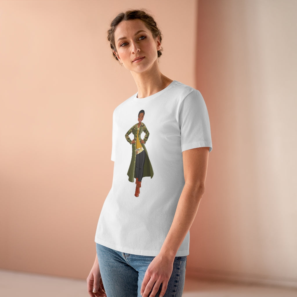 Woman in Camo | Women's Premium Tee