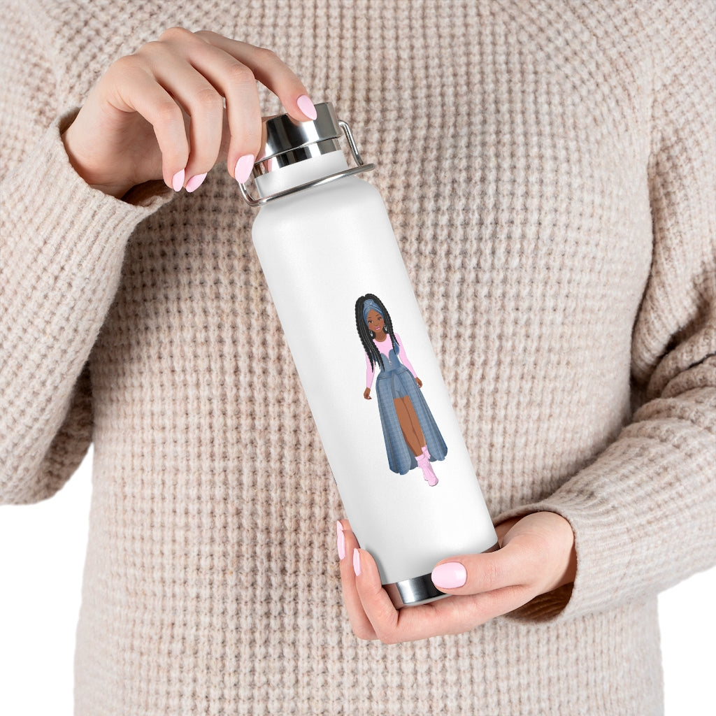 Woman in Blue/Pink | 22oz Vacuum Insulated Bottle