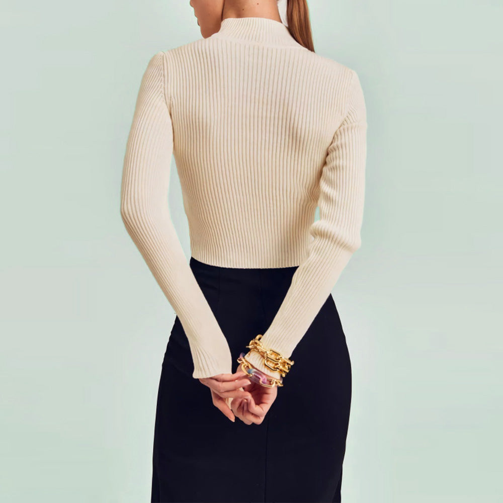 Women's Long Sleeve | Crop Wrap Blouse