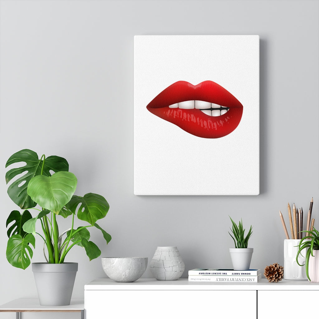 Red Lips | Canvas Wall Art