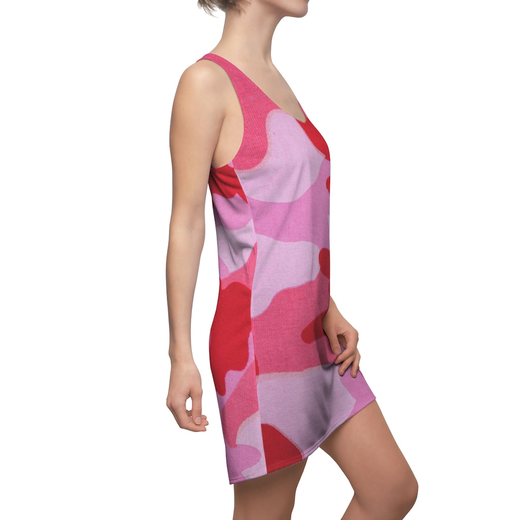 Pink Camo | Women's Racer Back Dress Chocolate T's Pink Camo | Women's Racer Back Dress Chocolate T's