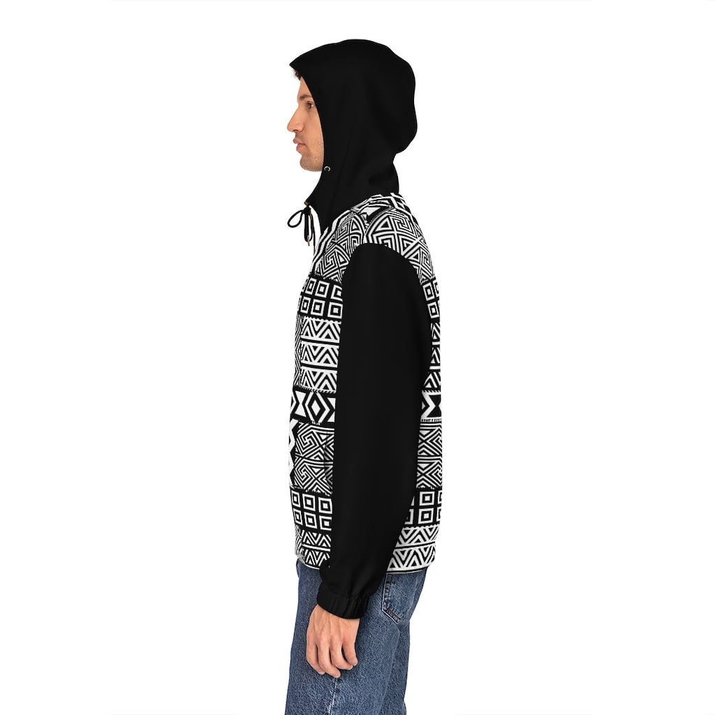 Black and White | Men's Full-Zip Hoodie