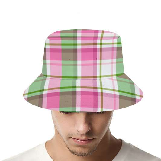 Pink Plaid | Bucket Hat