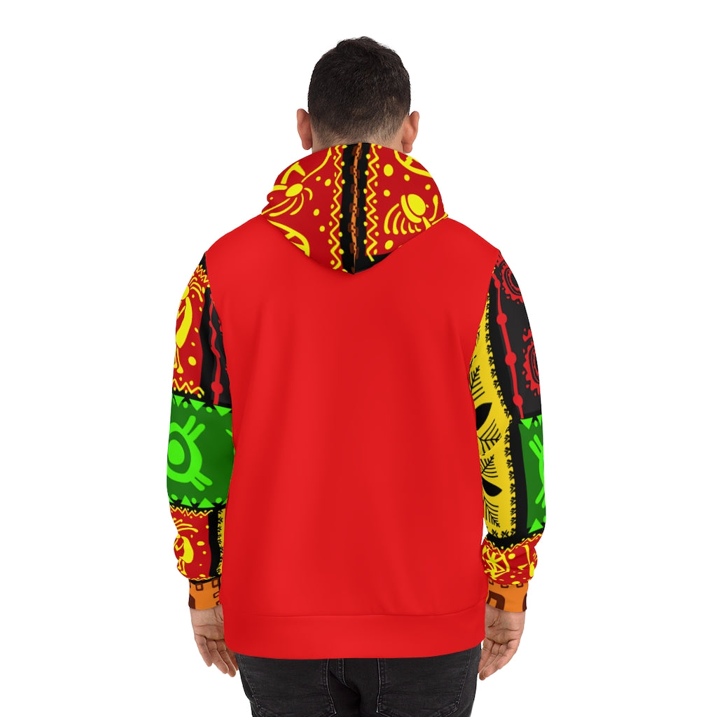 Red Multi | Men Hoodie