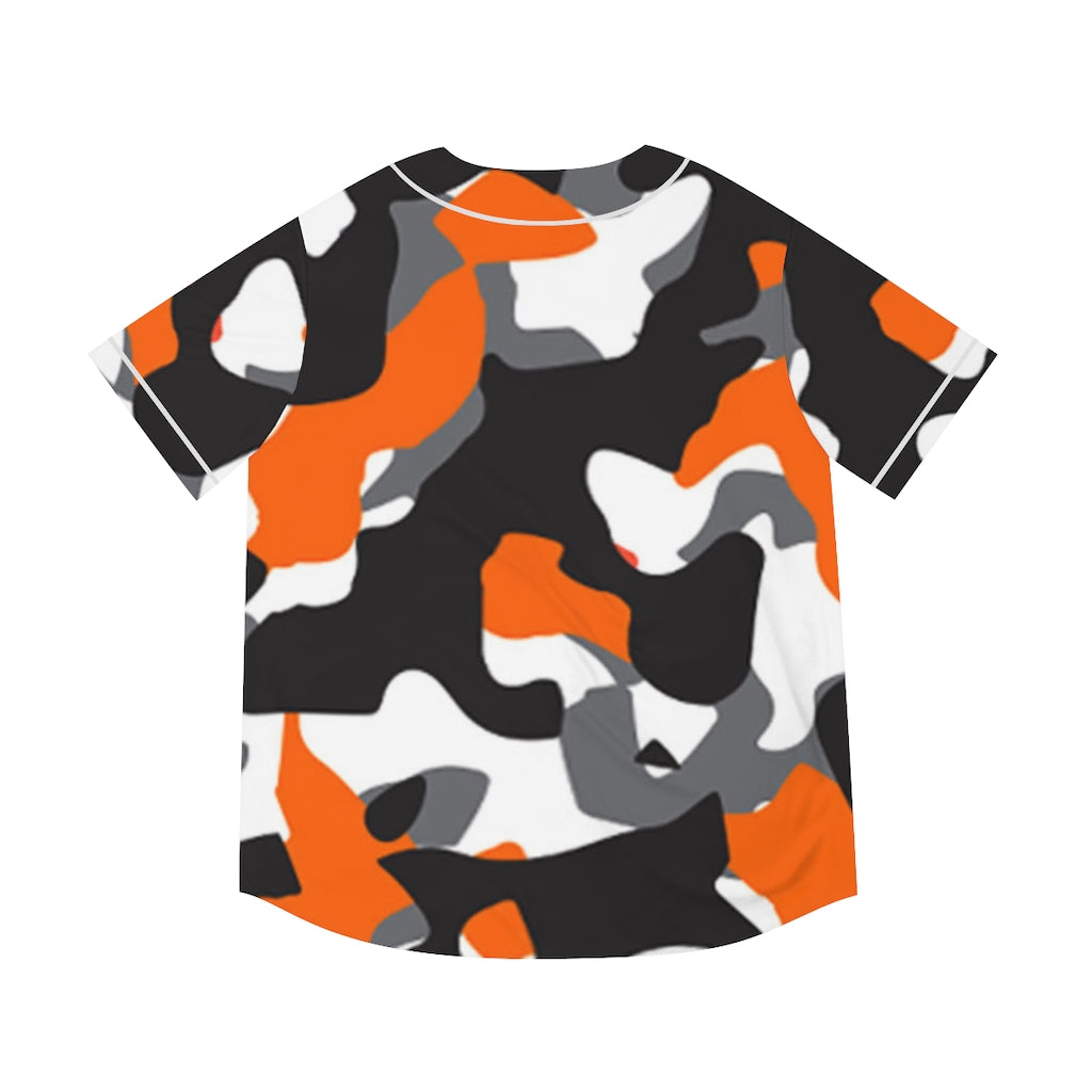 Orange Camo | Men's Baseball Jersey