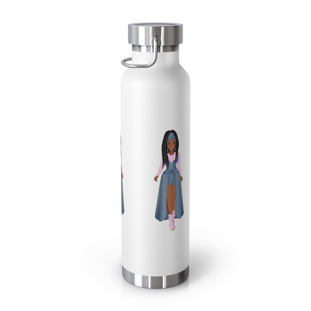 Woman in Blue/Pink | 22oz Vacuum Insulated Bottle