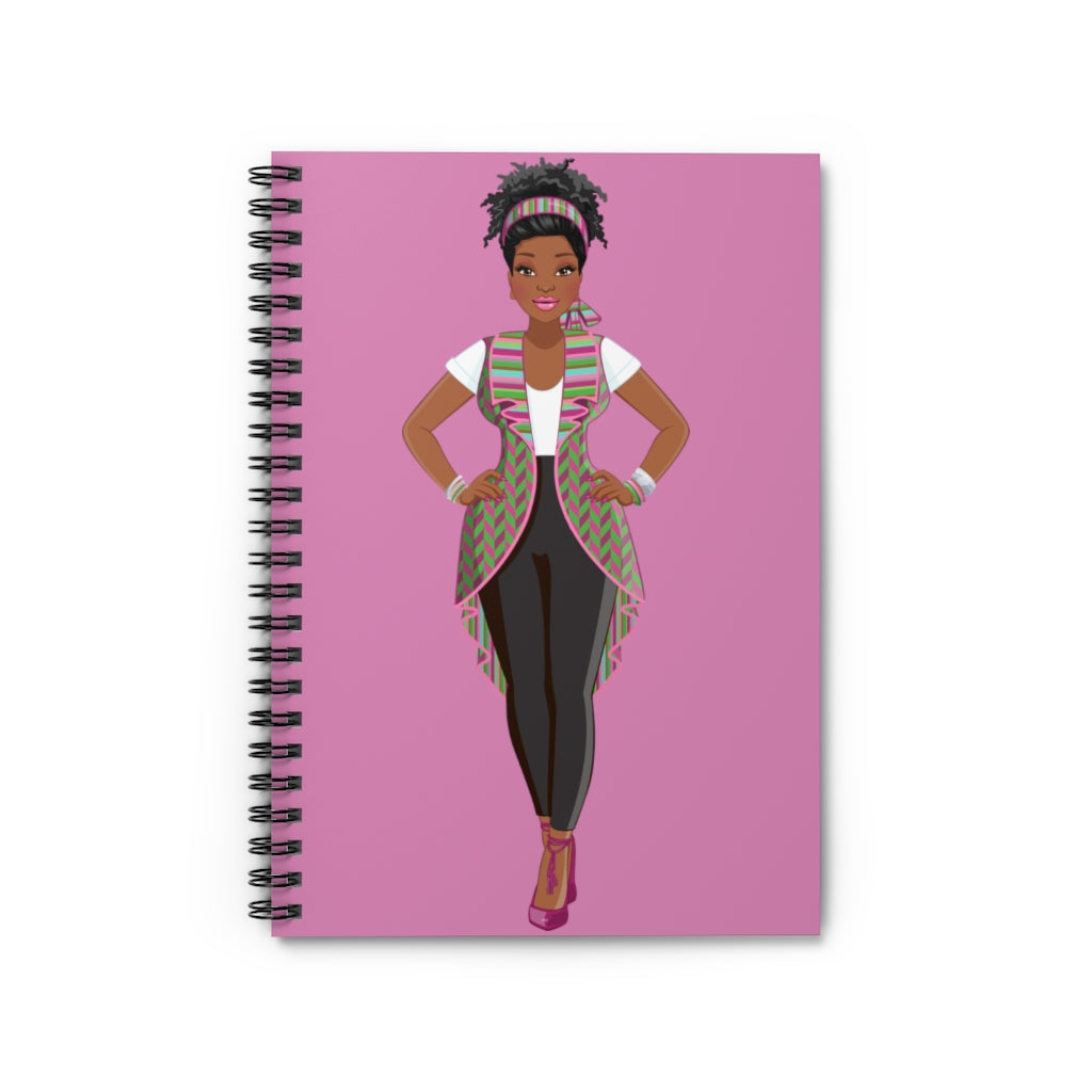 Pink/Purple Vest | Spiral Notebook