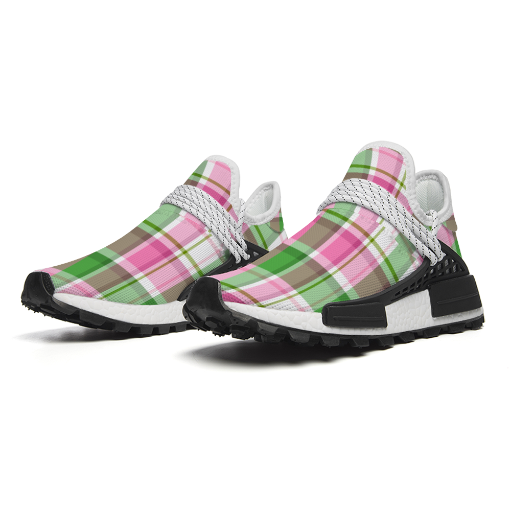 Unisex Mid Top Plaid | Non-slip Sneakers