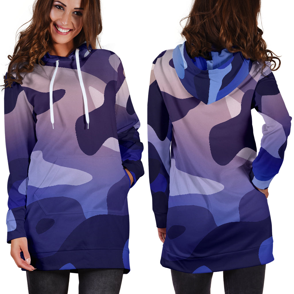 Purple Springtime Camo | Hoodie Dress