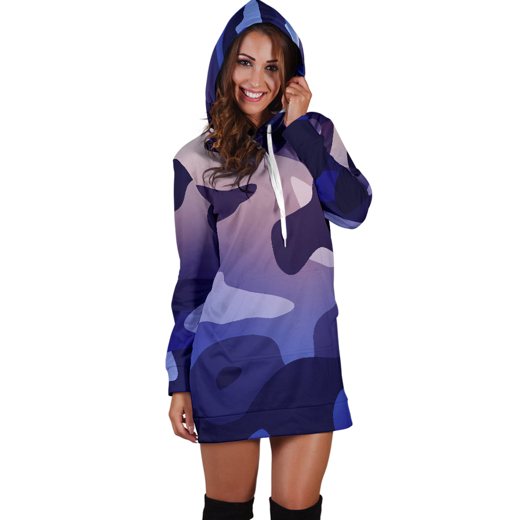 Purple Springtime Camo | Hoodie Dress