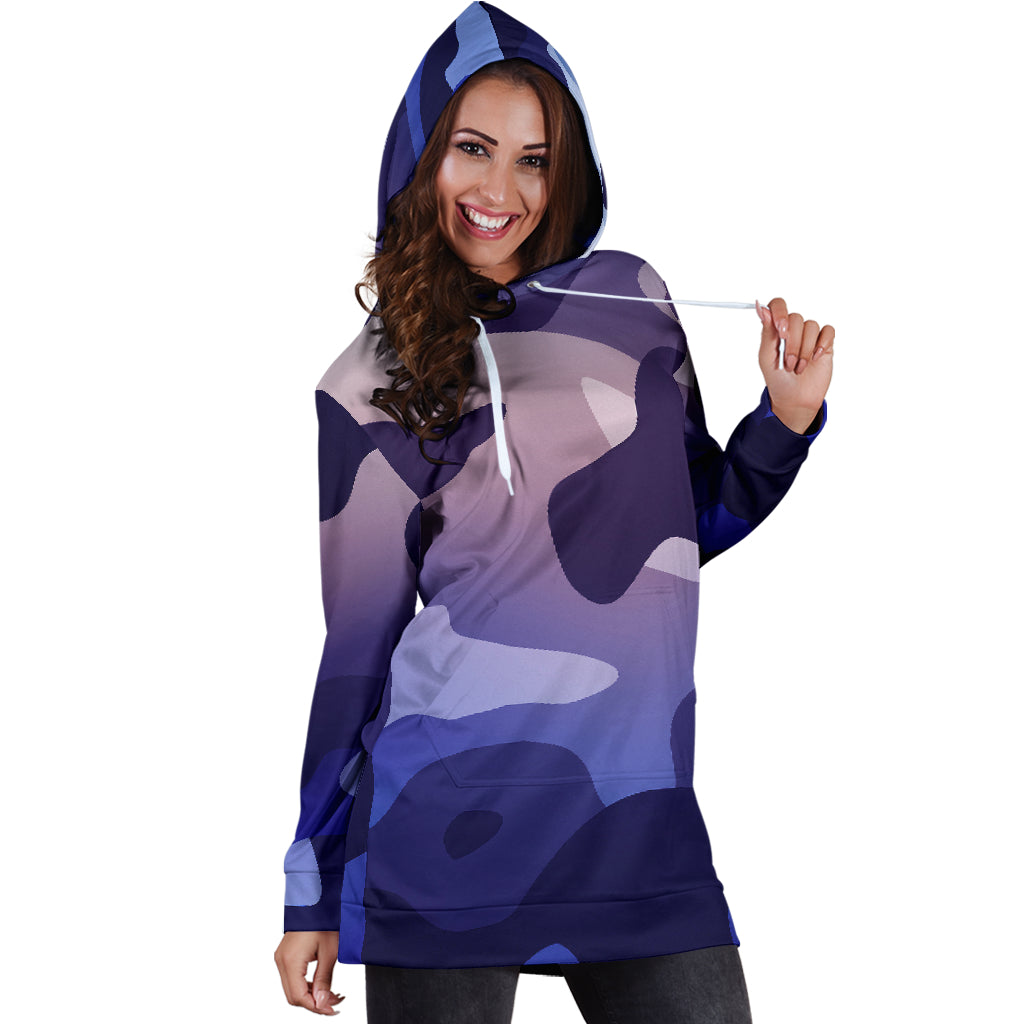 Purple Springtime Camo | Hoodie Dress