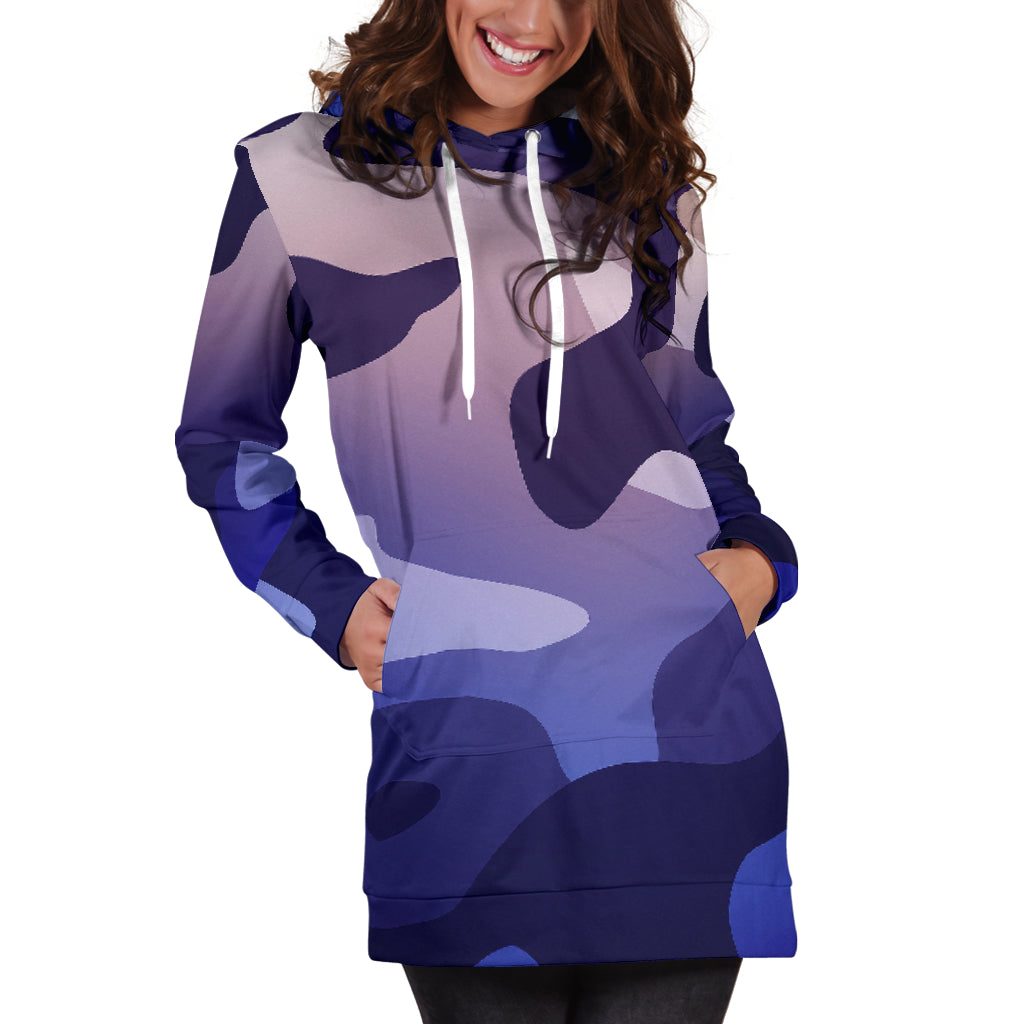 Purple Springtime Camo | Hoodie Dress