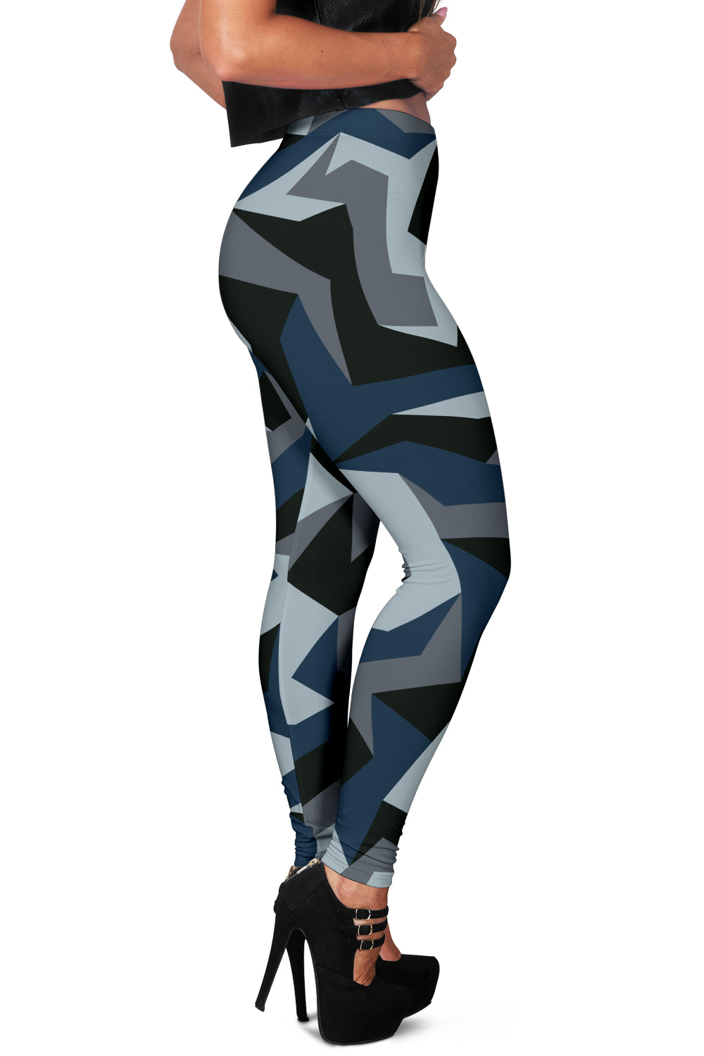 Blue Multi Shapes |  Leggings