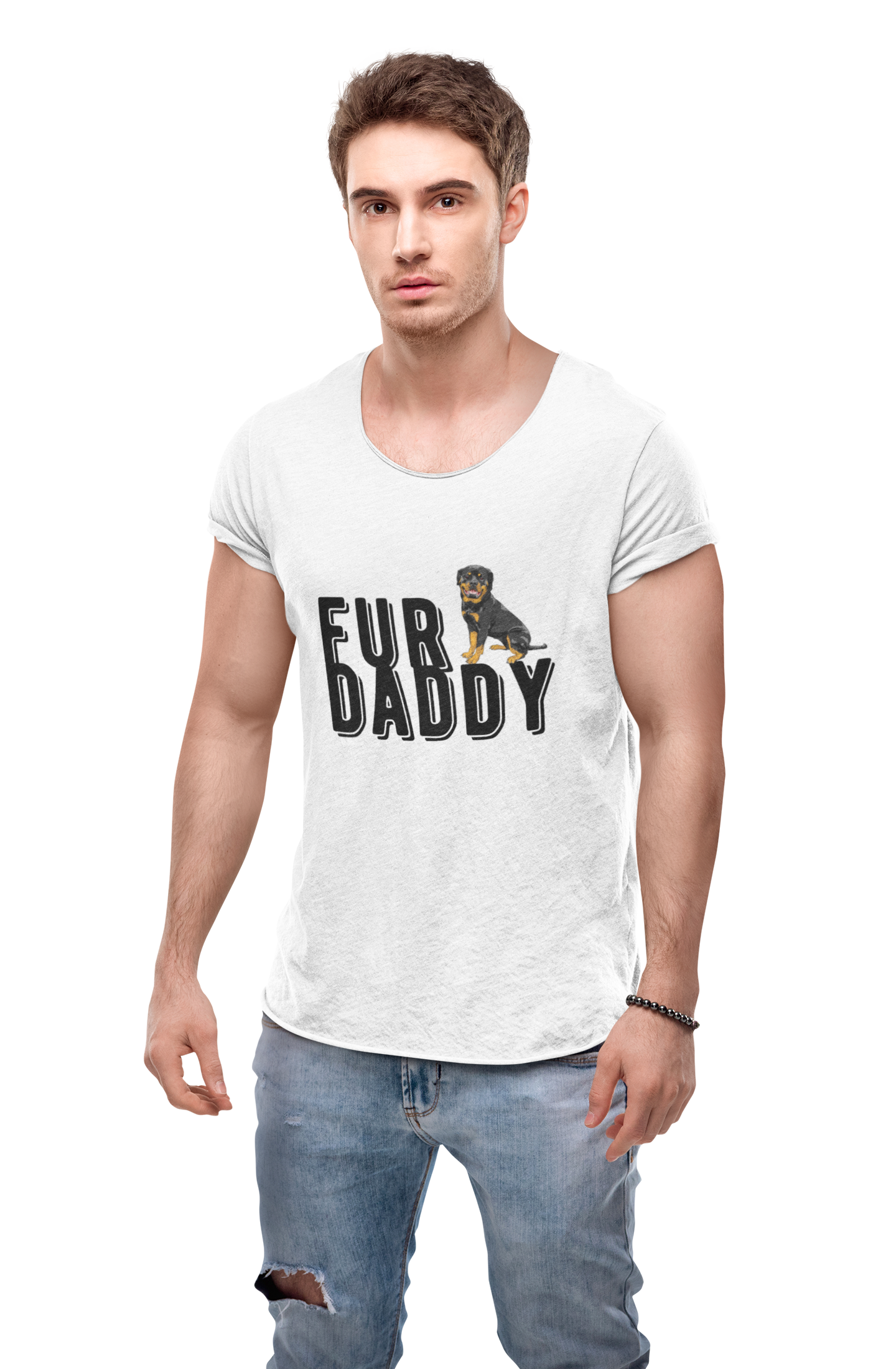 Fur Daddy | Men's Cotton Crew Tee