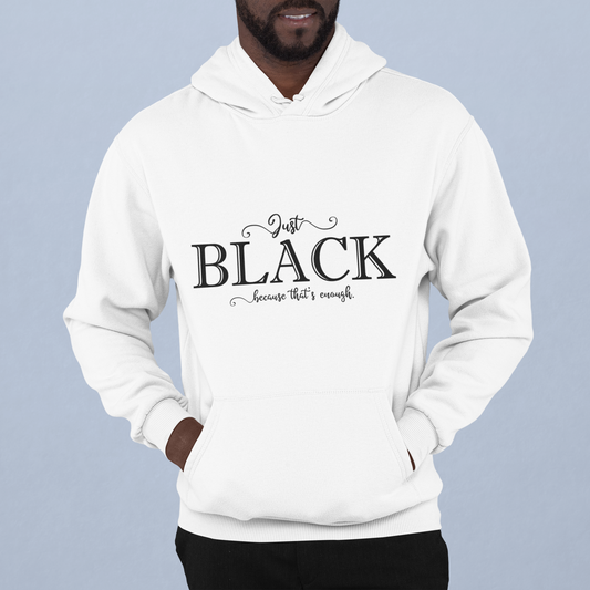 Just Black | Men's Heavy Blend Hooded Sweatshirt