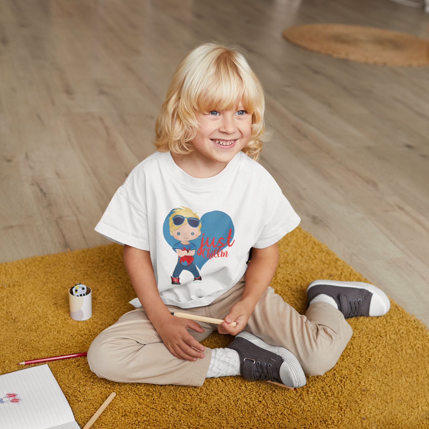 Just Chillin' | Kids Heavy Cotton™ Tee