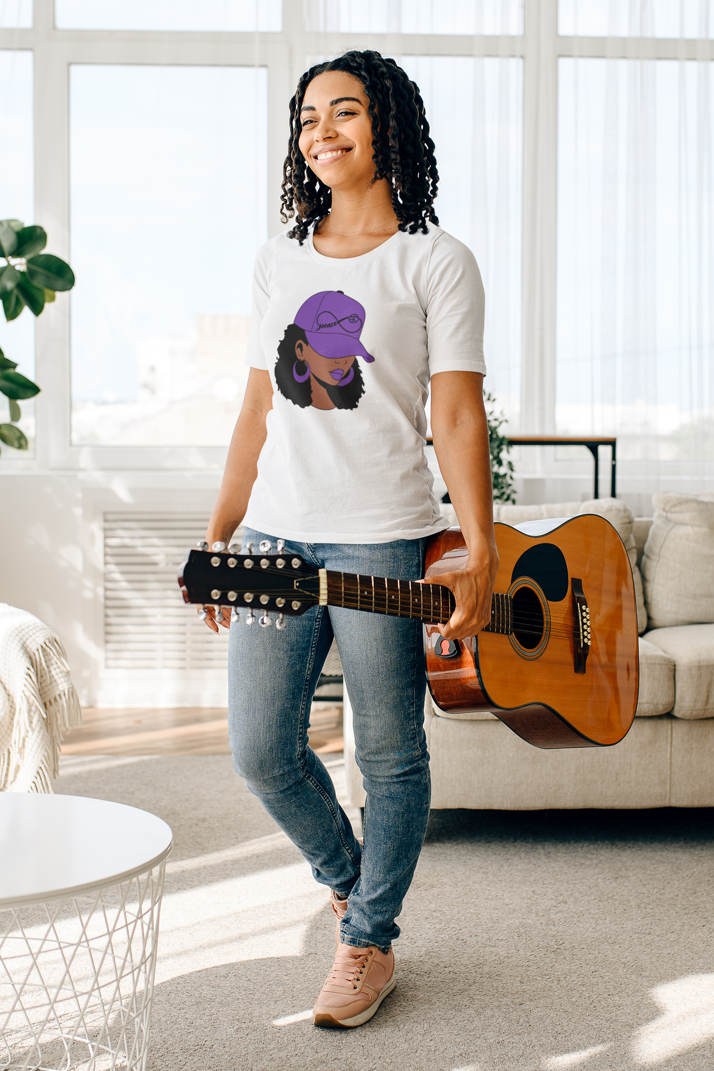 Purple Hat | Women's Cotton Tee